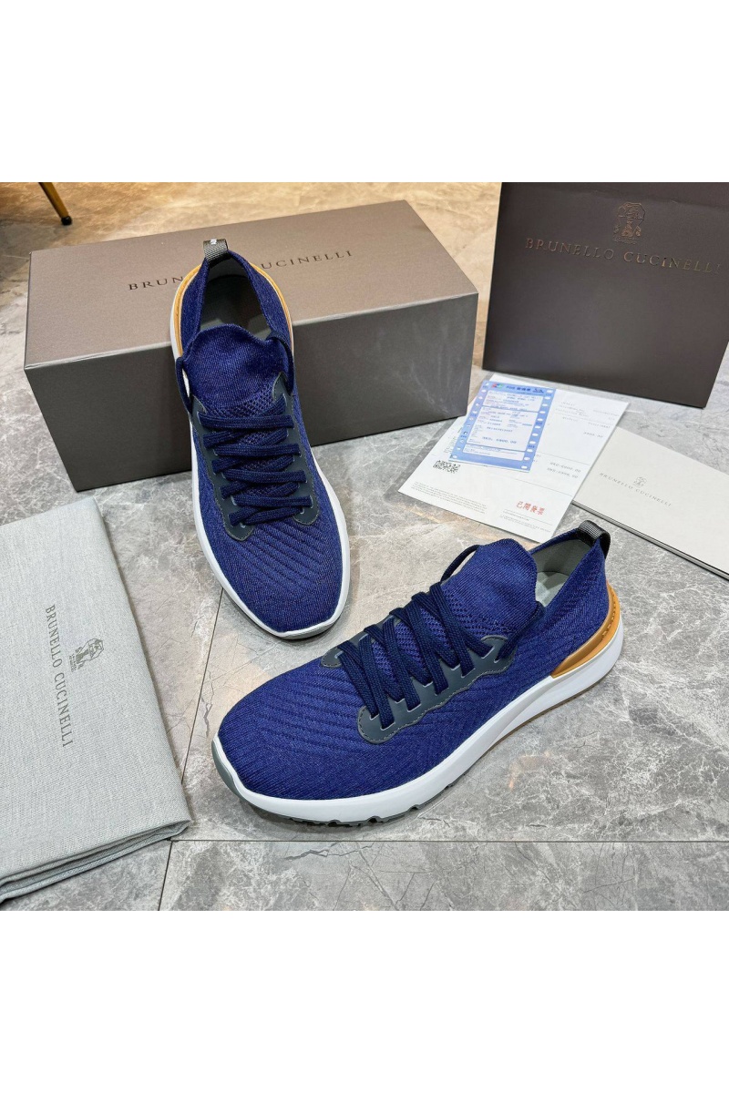 Brunеllо Сuсinеlli Мужские кроссовки knitted - Blue