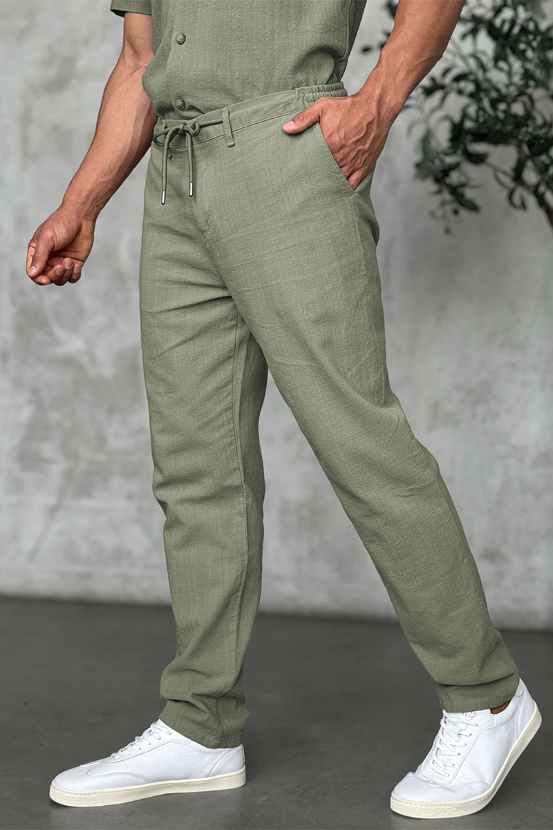 Loro Piana Мужские брюки цвета хаки
