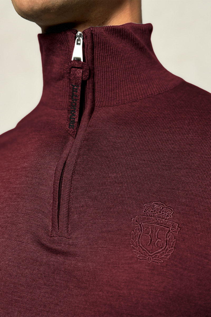 Billionaire Мужская кофта zip-up - Burgundy