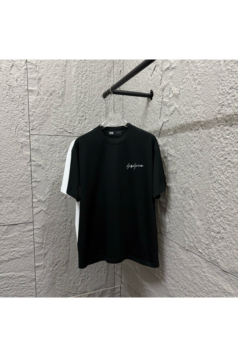 Y-3 Yohji Yamamoto Чёрная футболка Premium