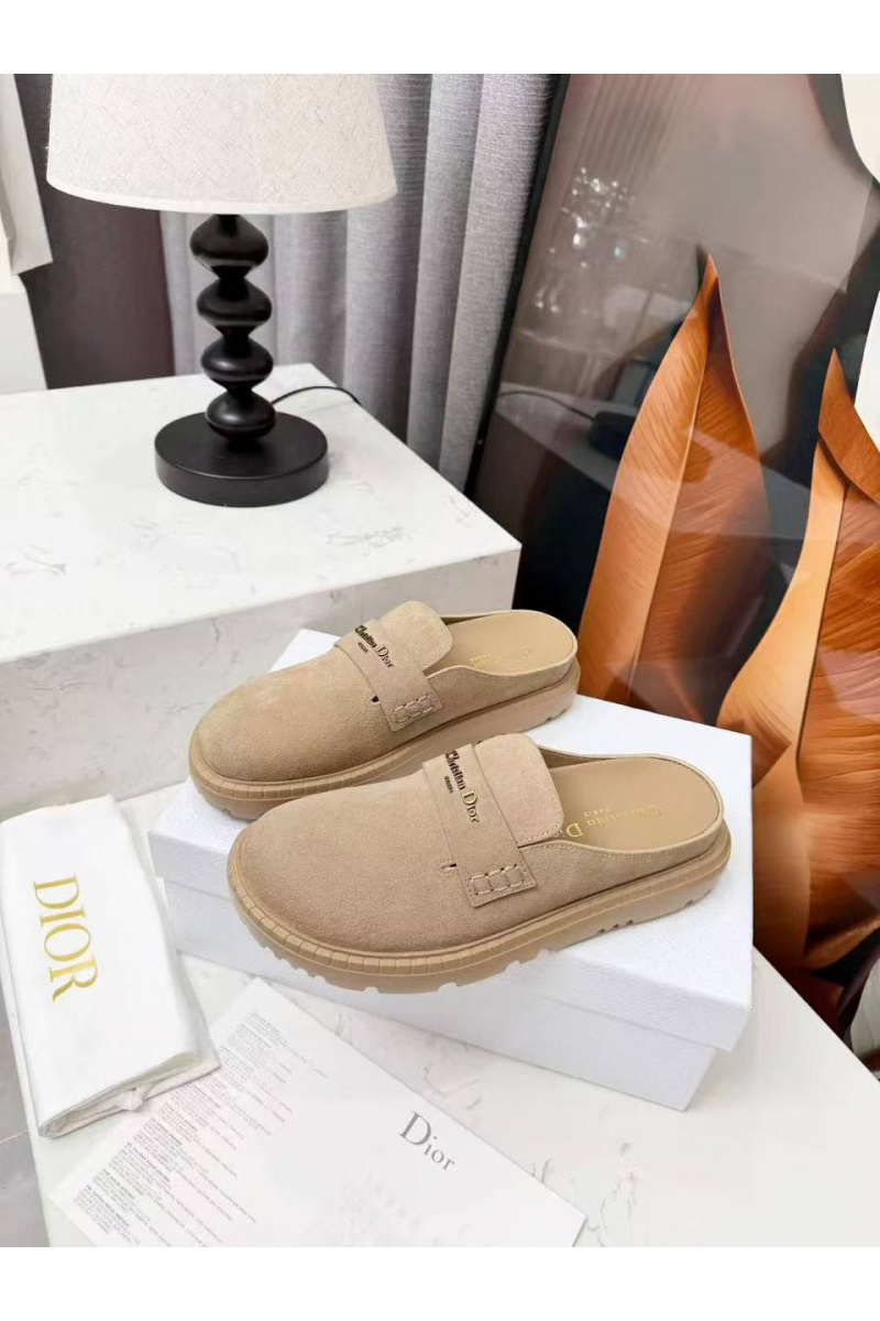 Dior Женские замшевые мюли Boy