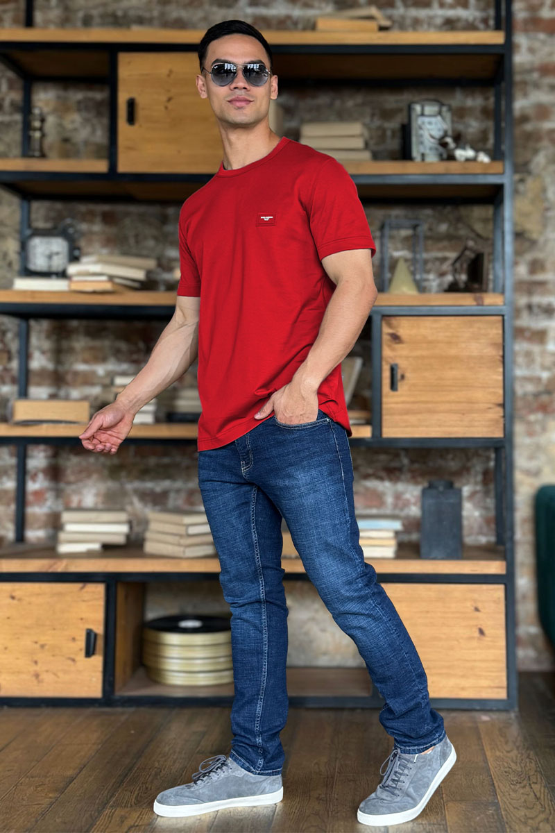 Dоlсе & Gаbbаnа Мужская футболка Premium - Red 