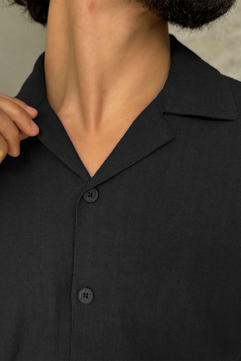 Loro Piana Мужская рубашка чёрного цвета 