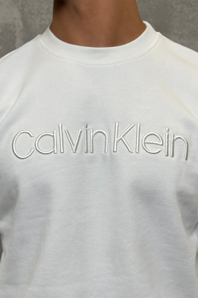 Calvin Klein Свитшот белого цвета embroidered-logo