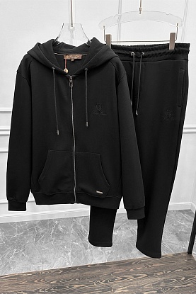 Спортивный костюм logo-embroidered - Black