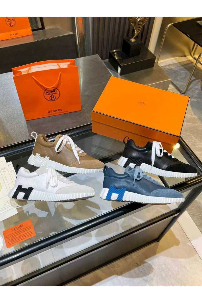 Hermes Женские комбинированные кроссовки Bouncing premium