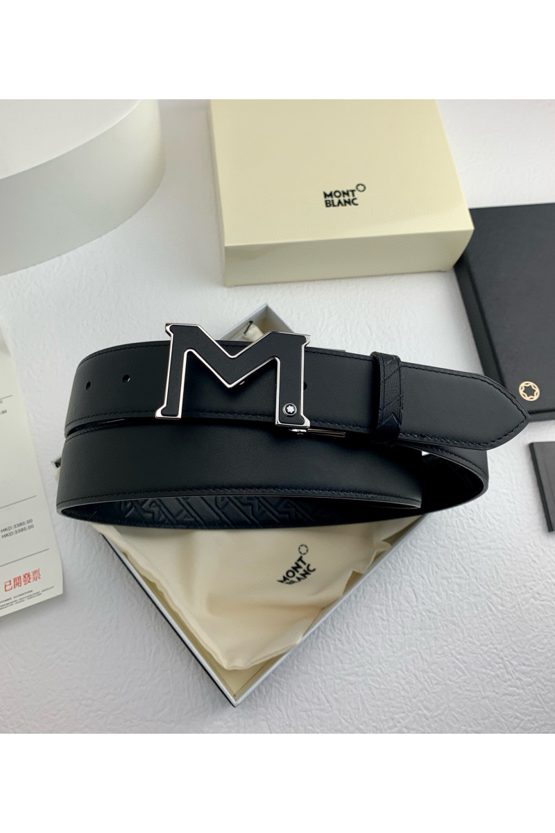 Montblanc Двусторонний кожаный ремень Premium (ширина 3.5 см)