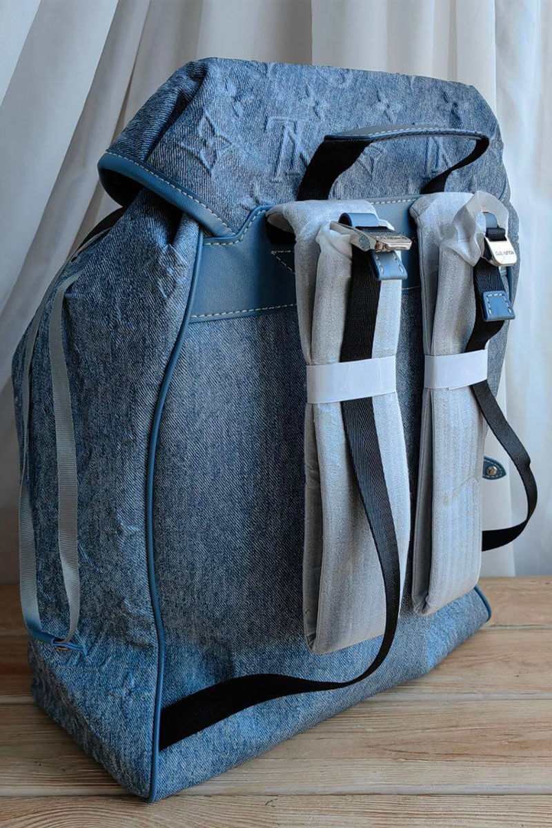 Lоuis Vuittоn Рюкзак Montsouris Monogram Washed 46x36 - Blue