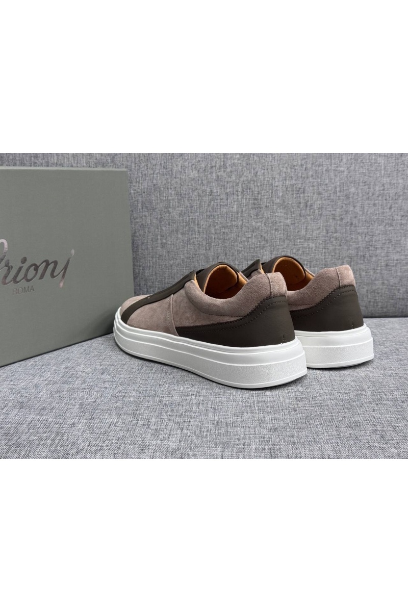 Brioni Мужские комбинированные слипоны 