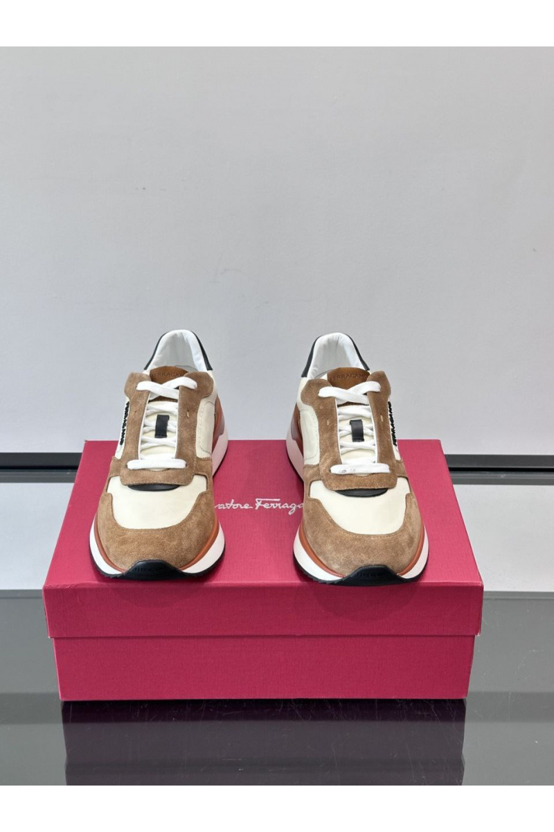 Salvatore Ferragamo Мужские комбинированные кроссовки