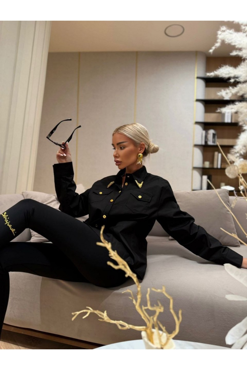 Schiaparelli Женская чёрная рубашка premium