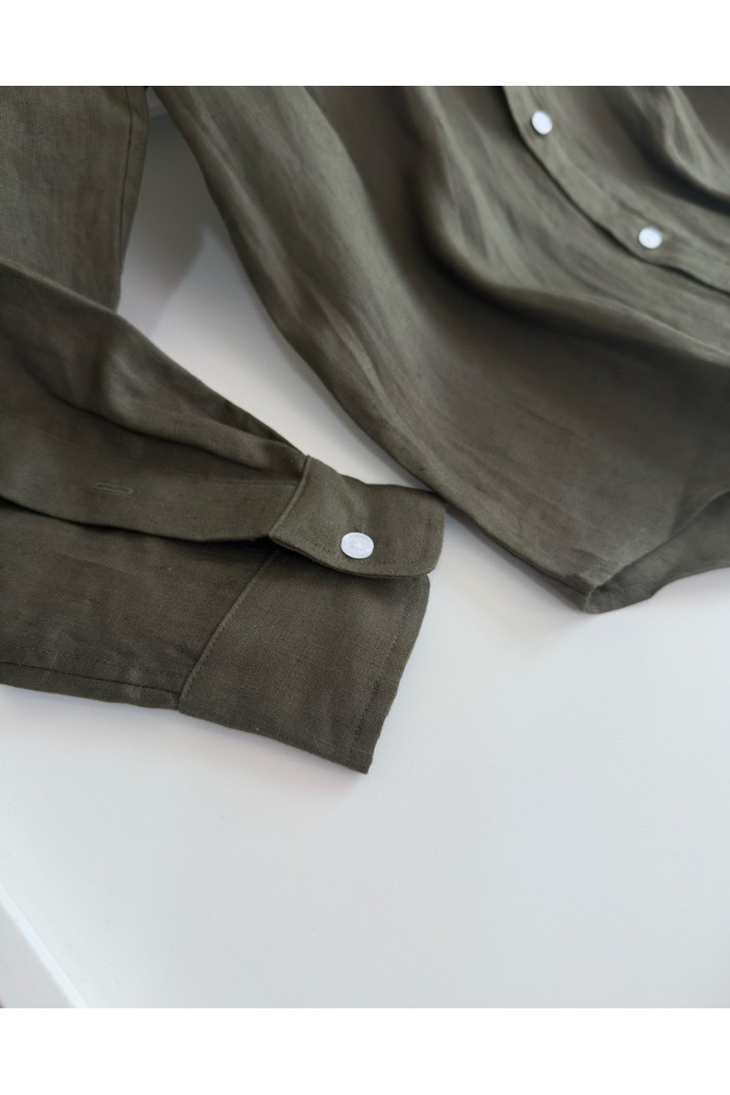Polo Ralph Lauren Льняная рубашка pony-embroidered - Khaki