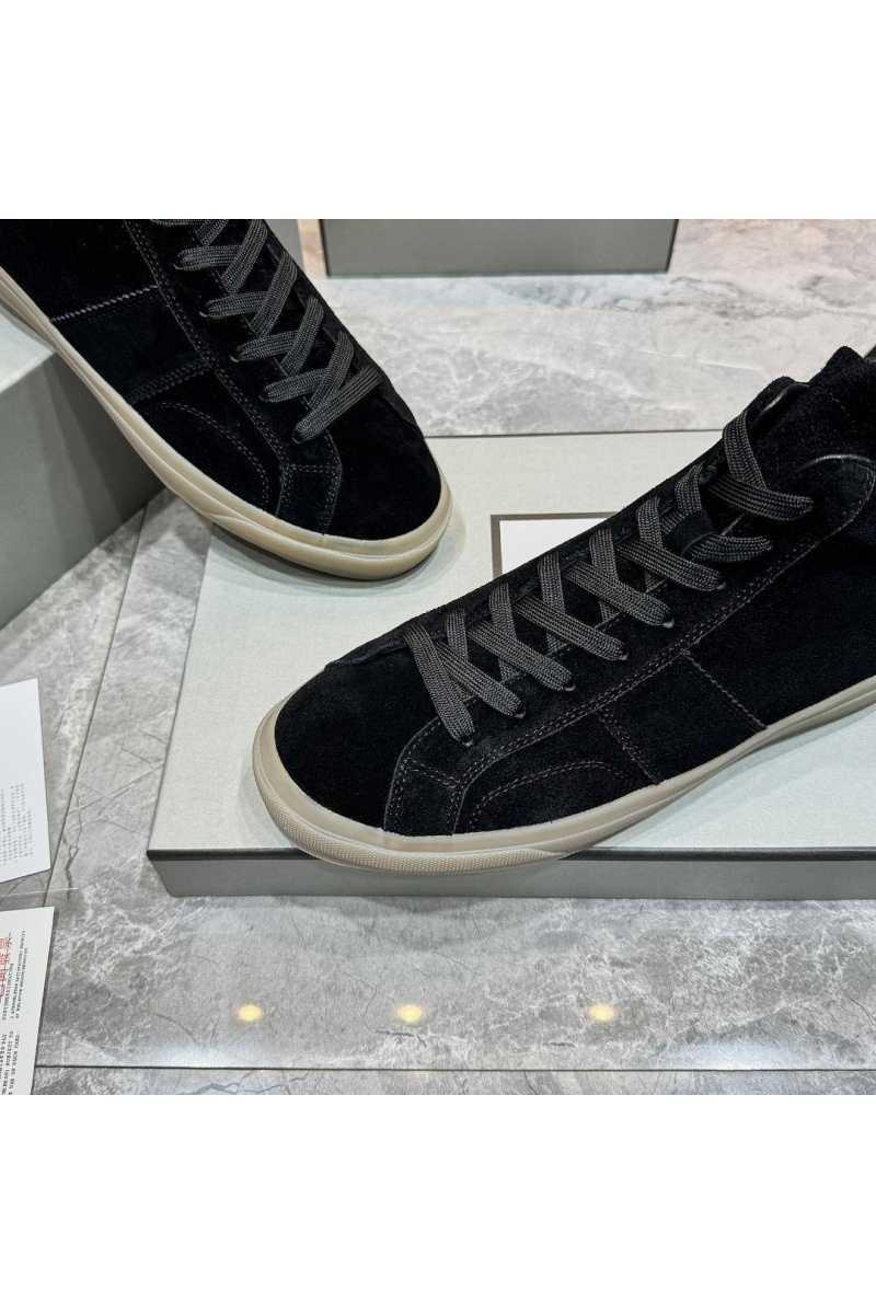 Tom Ford Замшевые кроссовки с мехом Tom Ford high-top - Black