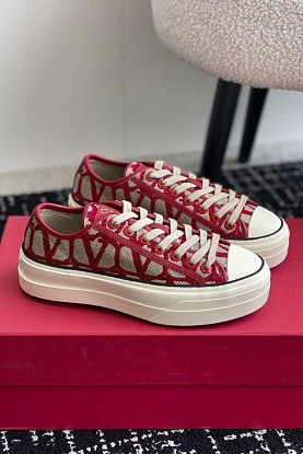 Женские кеды Toile Iconographe premium - Red