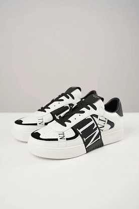 Кожаные кроссовки VL7N low-top - White / Black
