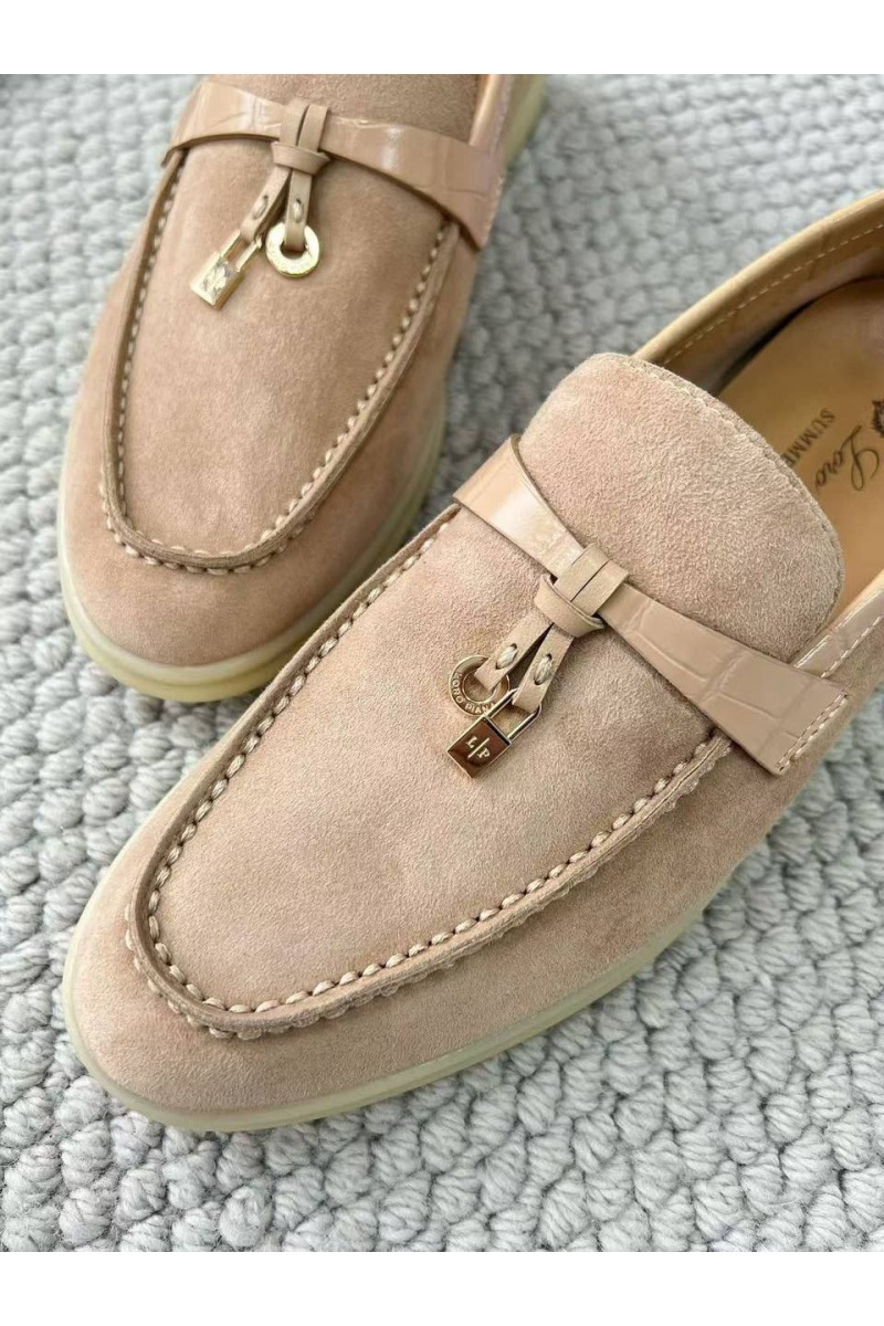 Loro Piana Женские лоферы Summer Charms Walk premium - Light Beige