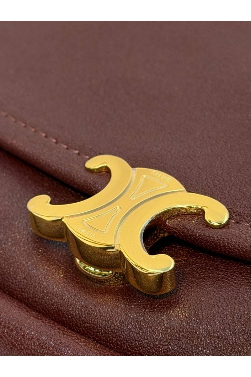 Celine Кожаная сумка Little Halfmoon Soft Triomphe premium 25x13x5 см