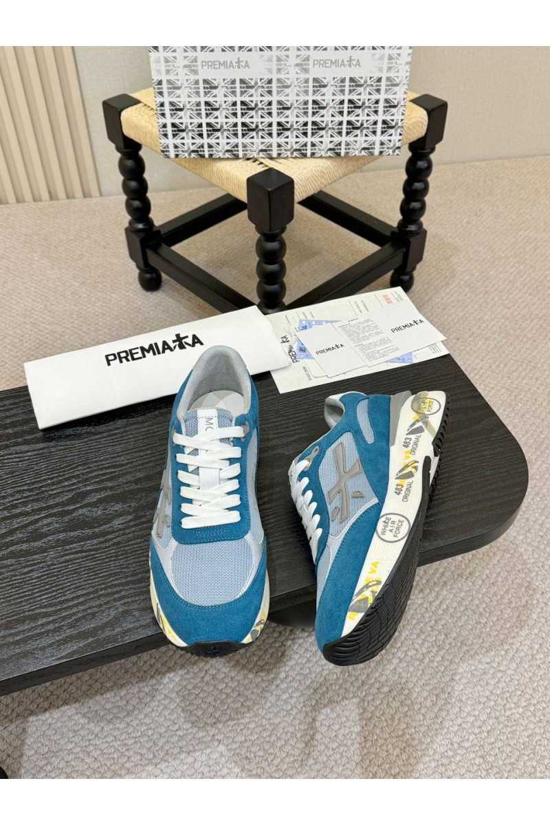 Premiata Мужские кроссовки Moe Run - Blue