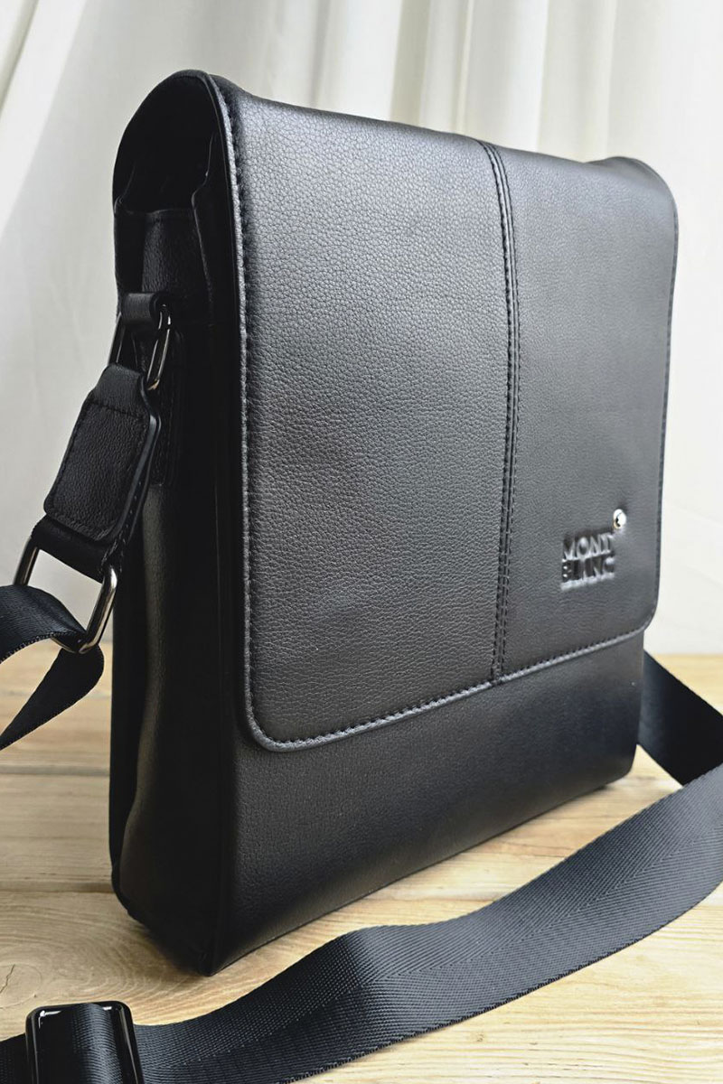 Montblanc Кожаная сумка - Black 26x22 см
