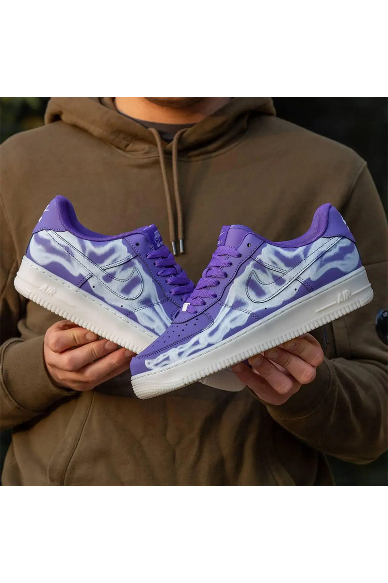 Nike Кроссовки AF1 Low "Skeleton" - Purple
