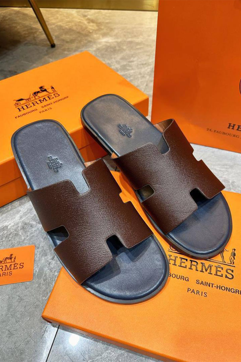 Hermes Мужские шлёпанцы Izmir - Brown