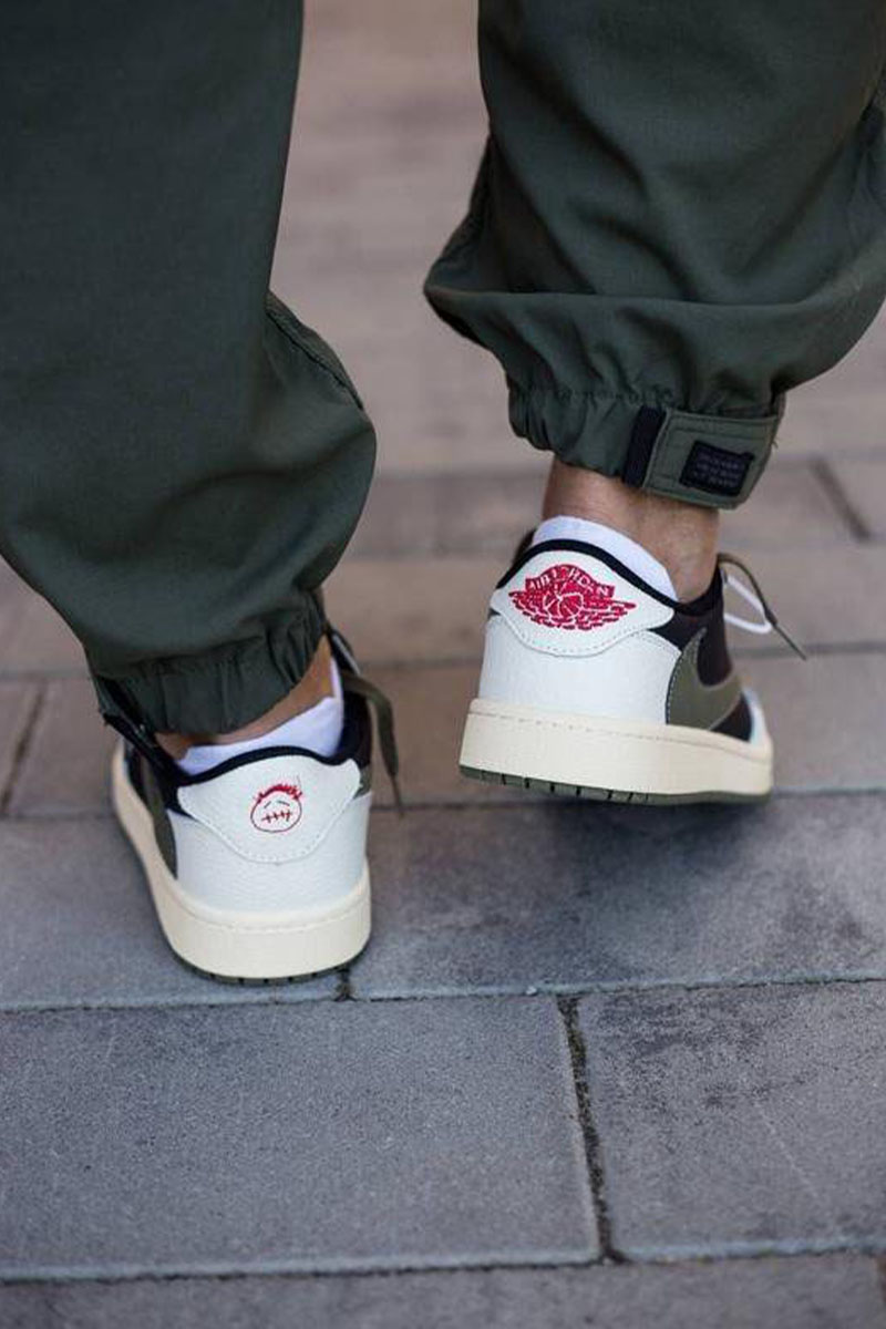 Nike Кроссовки Travis Scott x AJ1 Low OG "Olive" Premium