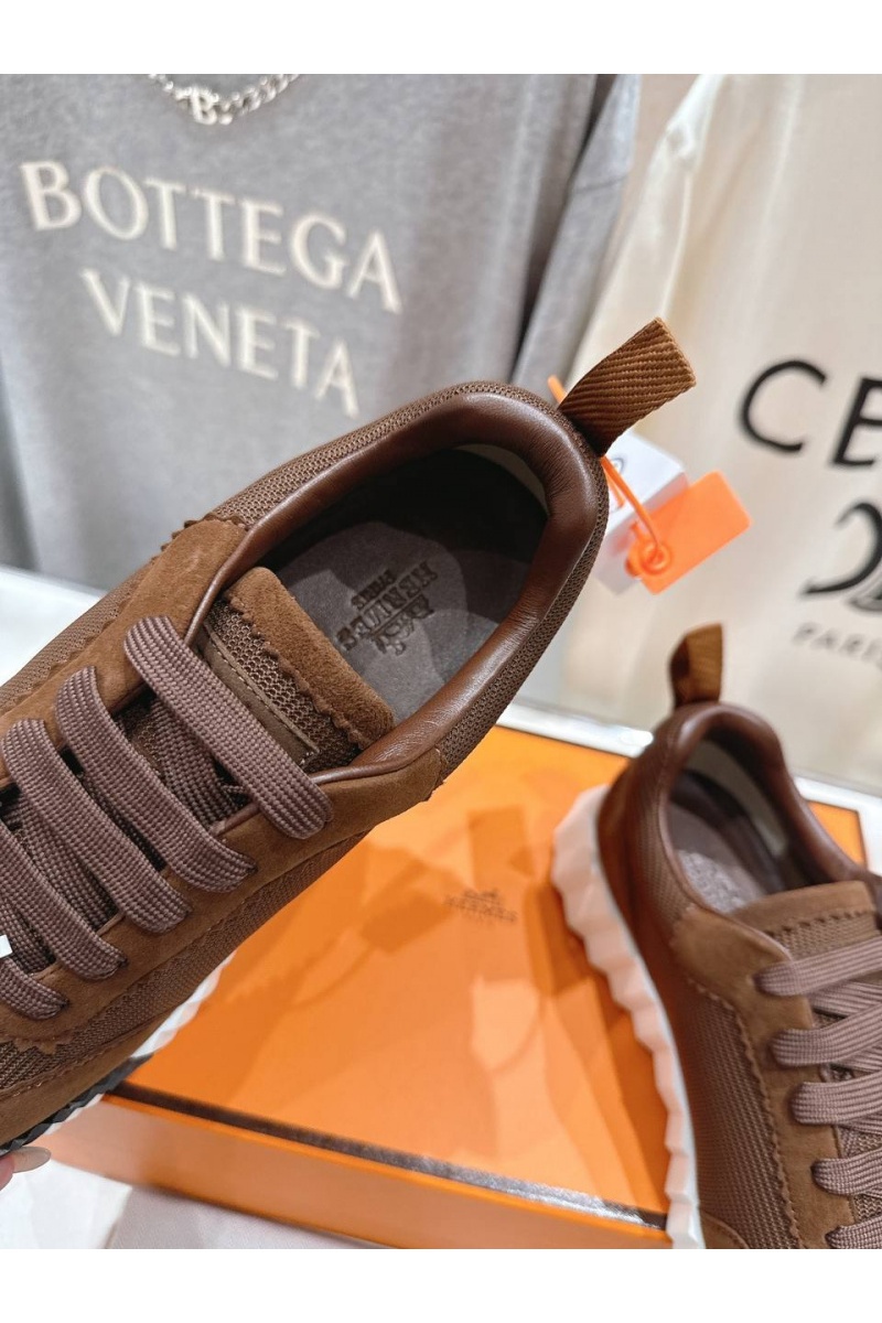Hermes Женские кроссовки Bouncing  premium - Brown