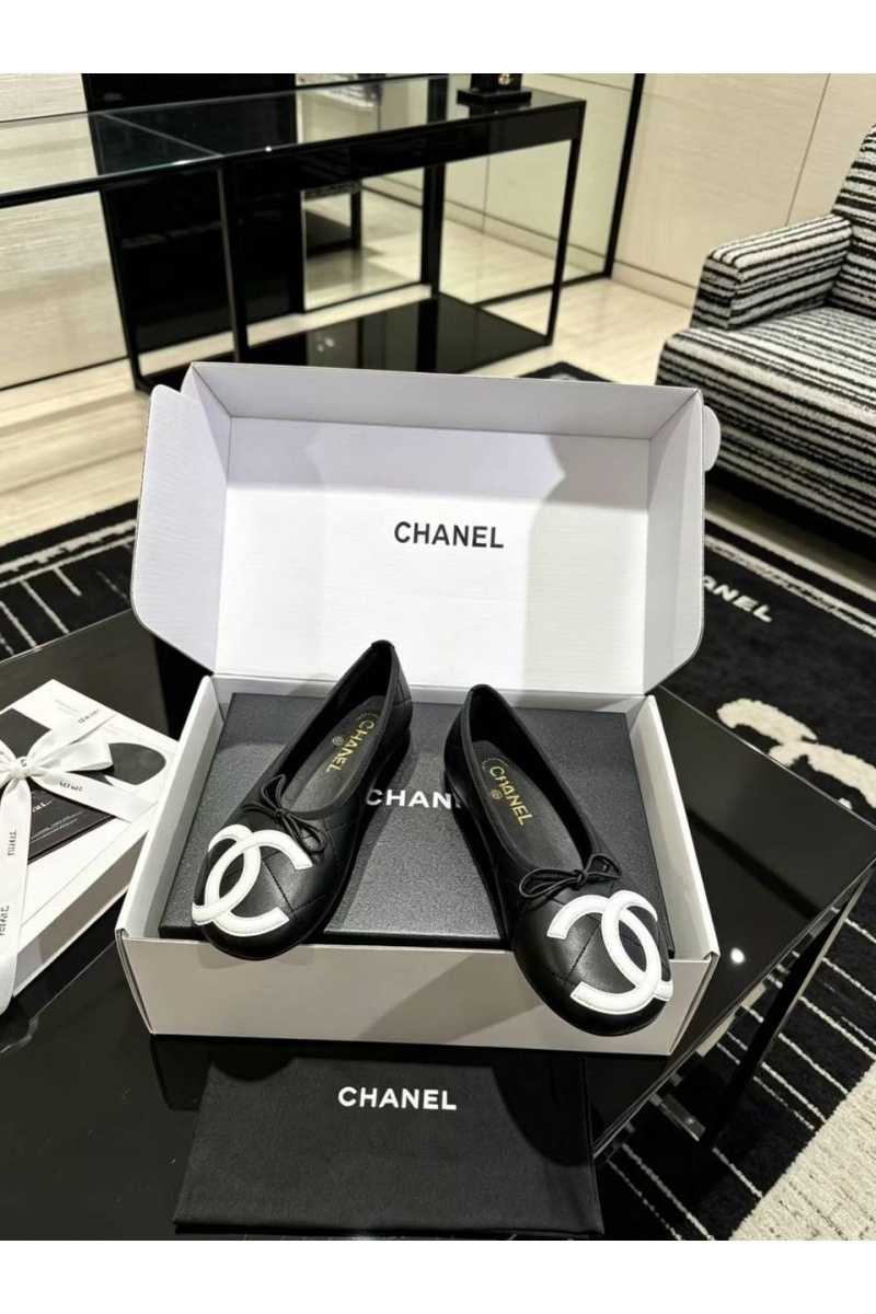 Chаnеl Женские кожаные балетки Ballerines premium