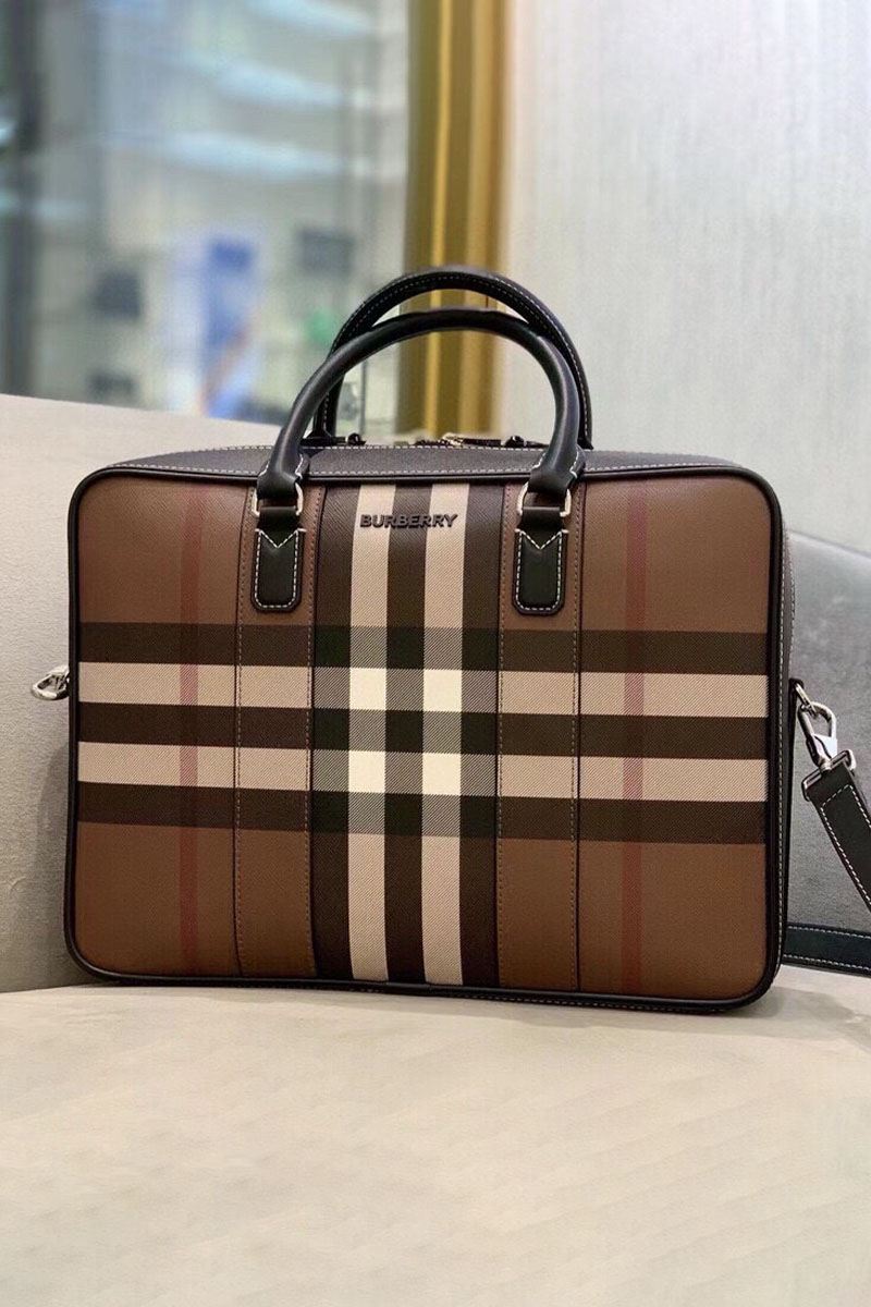 Burberry Кожаный портфель Premium 38x28x9 см