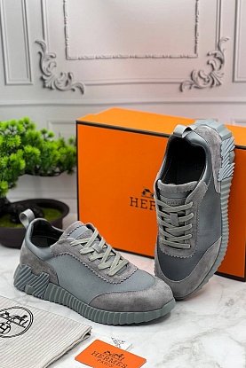 Мужские замшевые кроссовки Bouncing - Grey