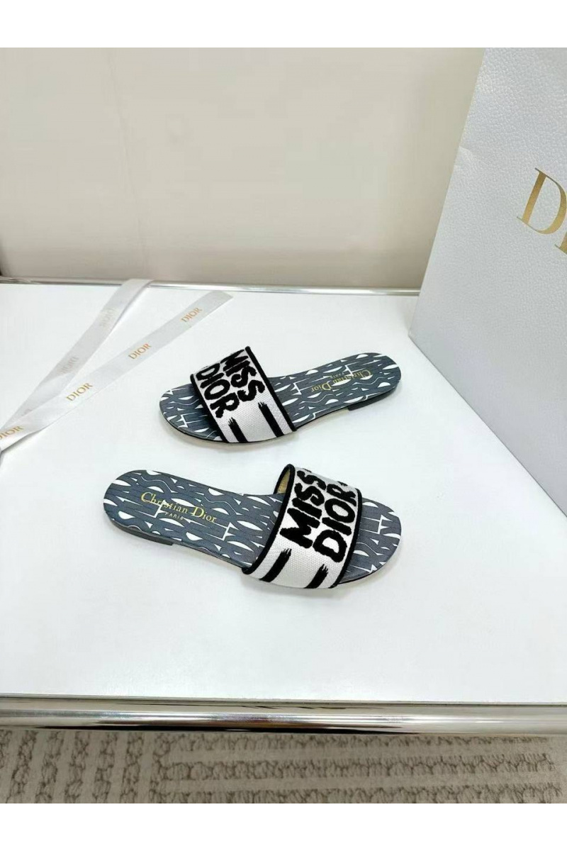Dior Женские шлёпанцы Dway Premium - Navy