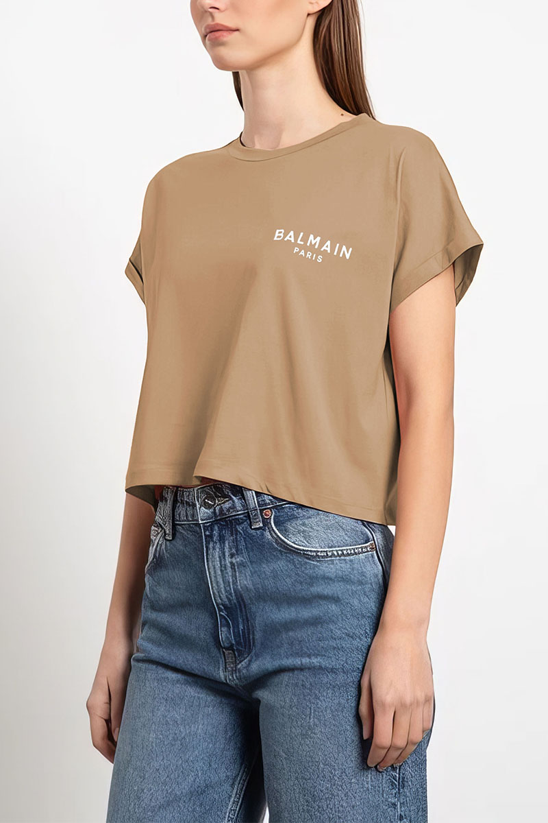Balmain Женская футболка Paris - Beige