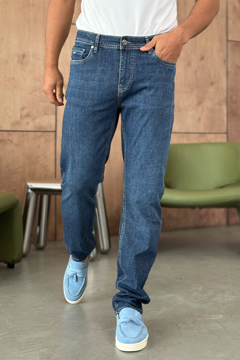 Hugо Воss Мужские синие джинсы relaxed fit