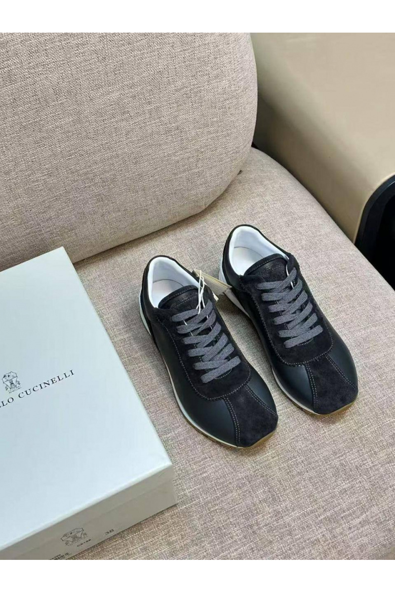 Brunеllо Сuсinеlli Женские комбинированные кроссовки low-top premium