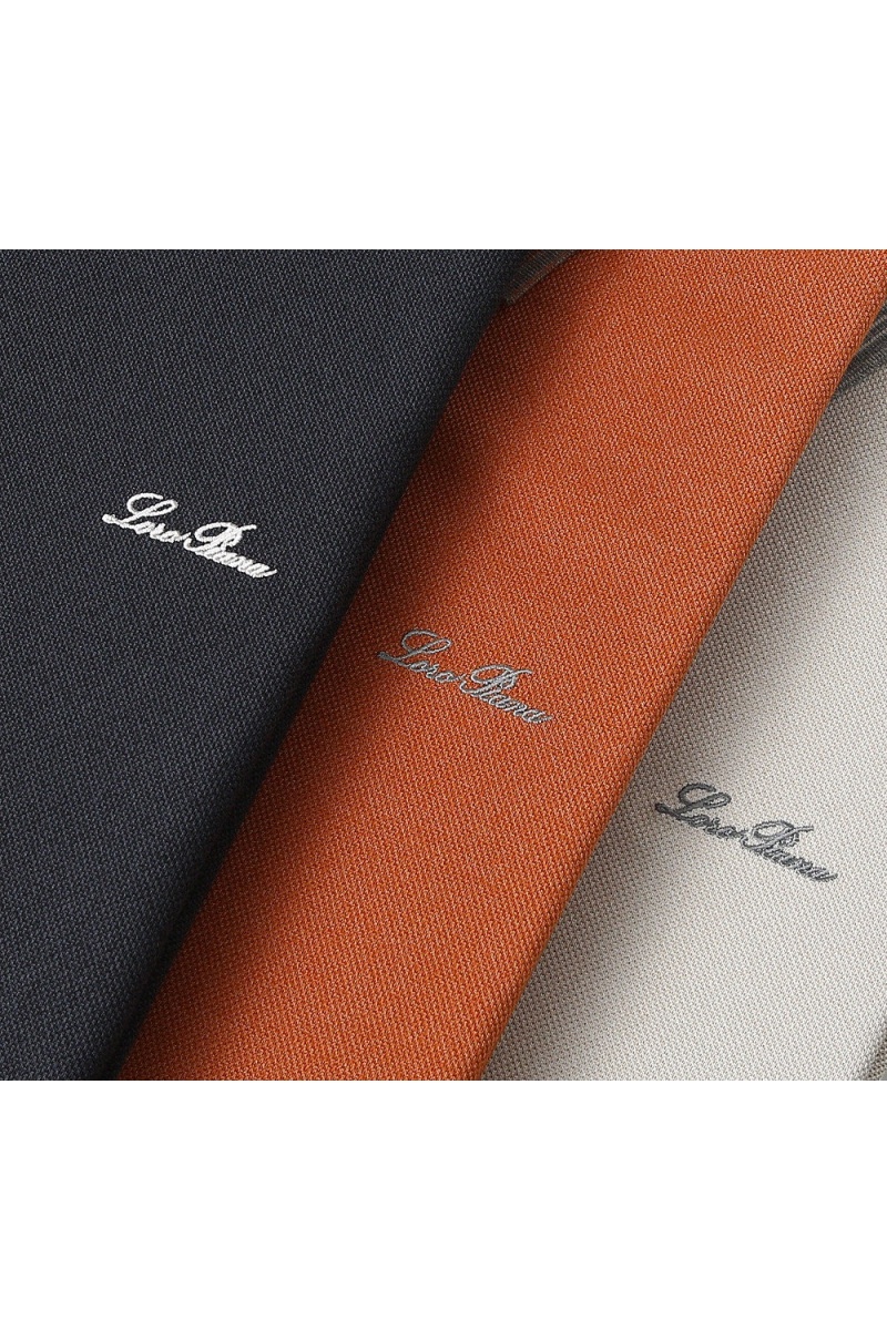Loro Piana Мужское тёмно-серое поло premium