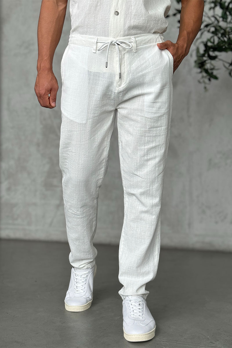 Loro Piana Мужской костюм белого цвета