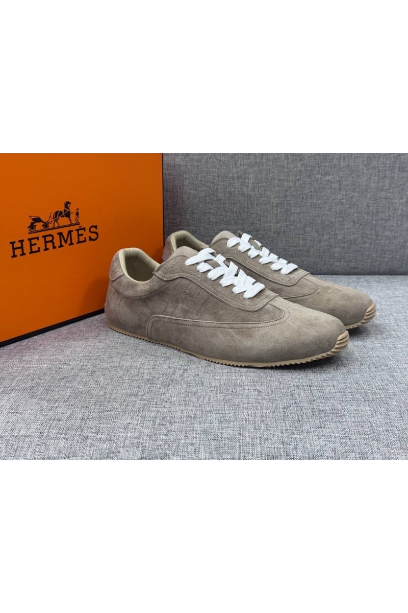 Hermes Мужские замшевые кроссовки Master
