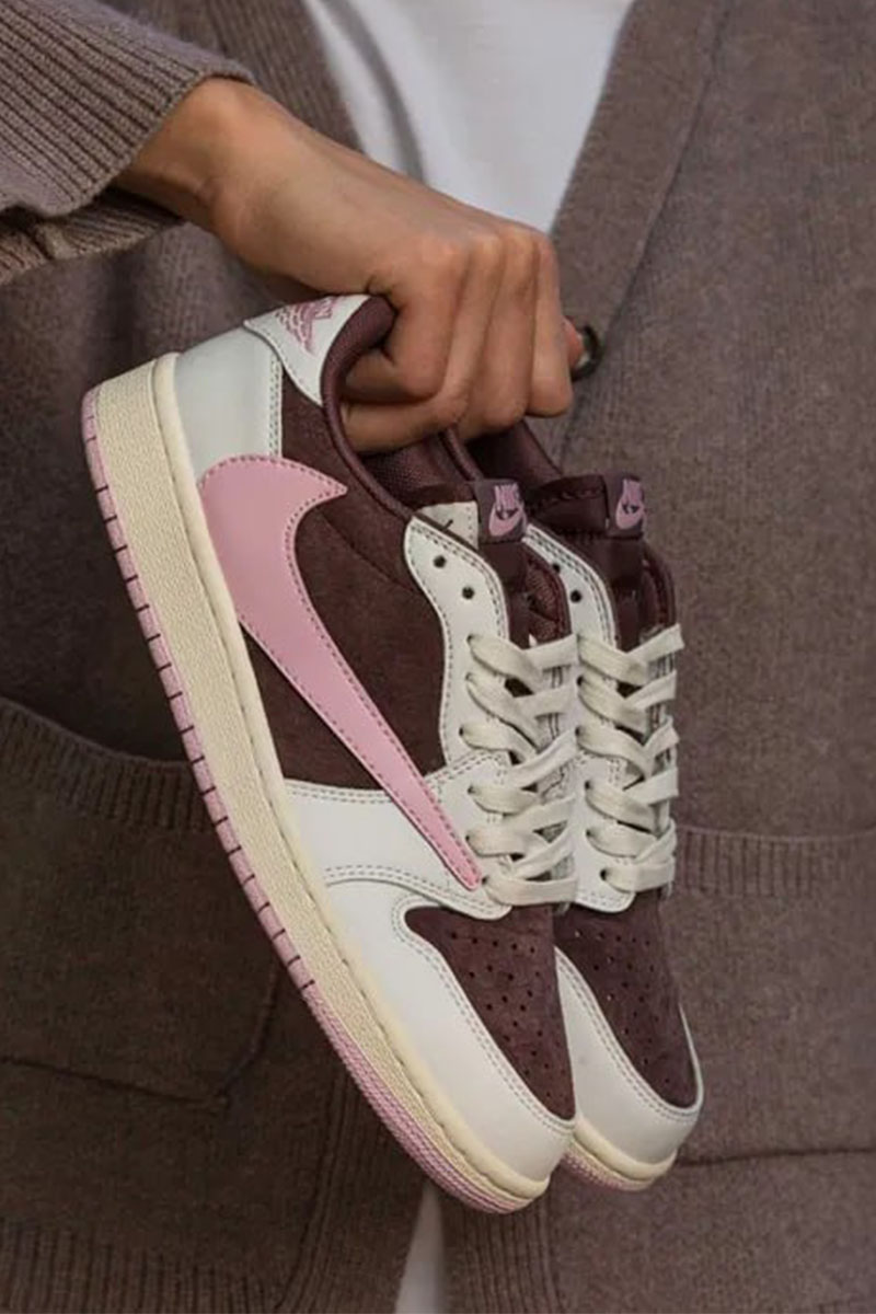 Nike Кроссовки Travis Scott x AJ1 Low "Pink Oxford"