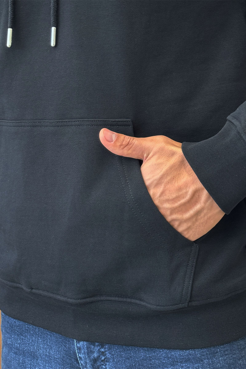 Givenchy Мужское чёрное худи Barbed Wire Flocked