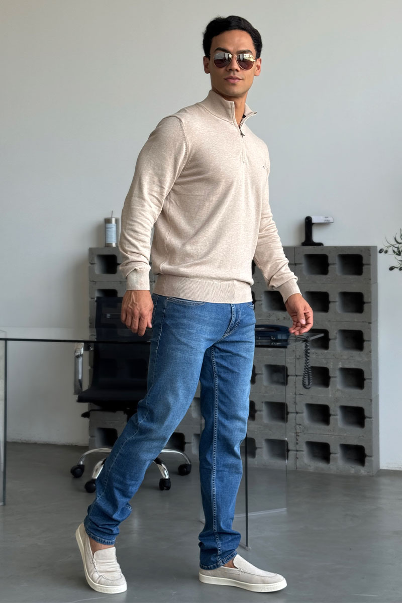 Emporio Armani EA7 Мужские синие джинсы regular fit