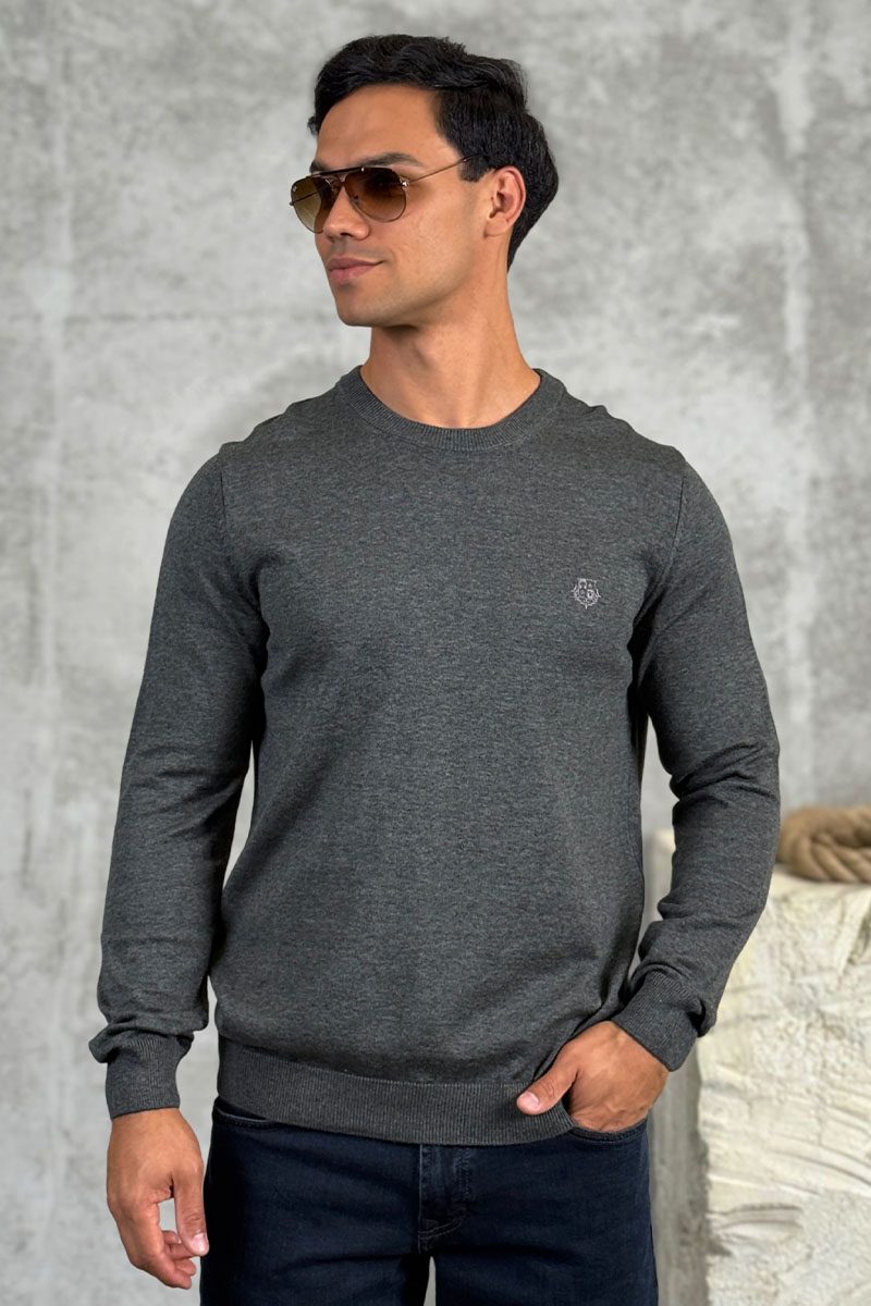 Loro Piana Мужской серый джемпер 