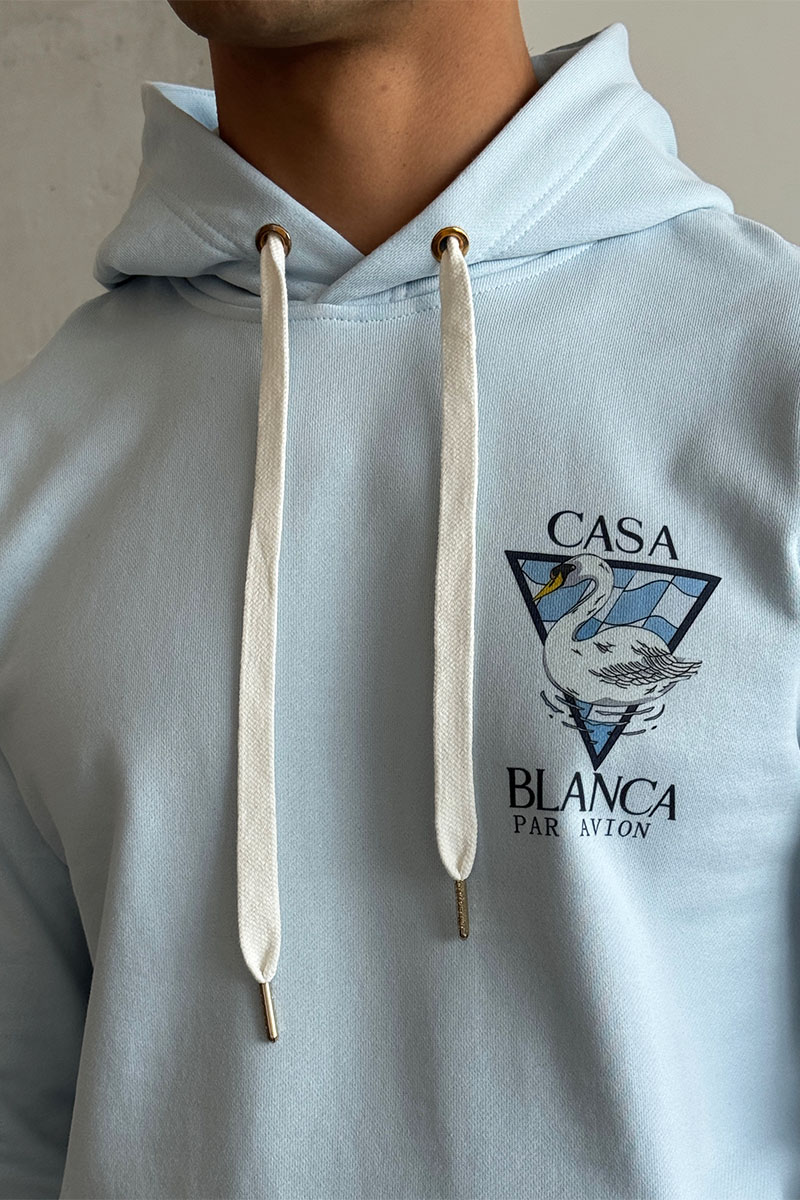 Casablanca Мужское голубое худи Par Avion