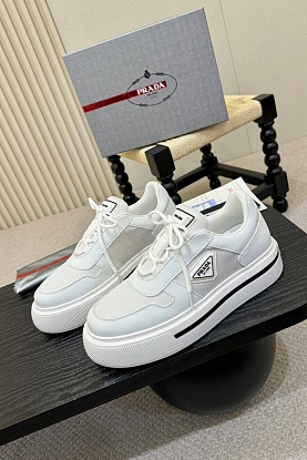 Комбинированные кроссовки logo-plaque - White