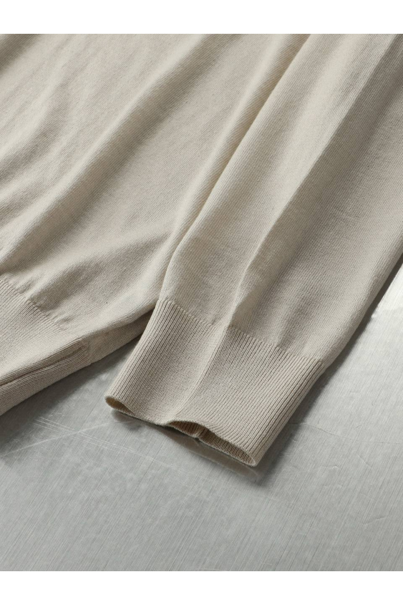 Loro Piana Поло с длинным рукавом premium - Navy