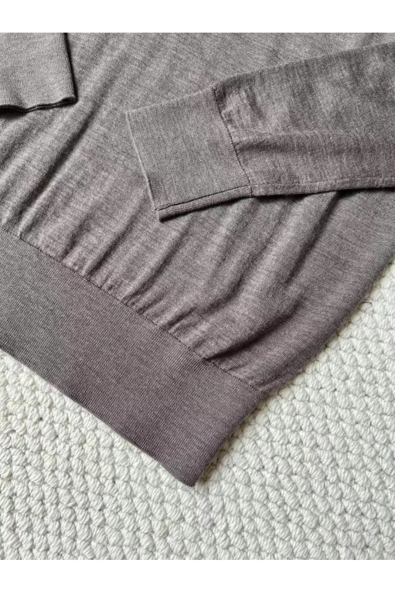 Loro Piana Поло с длинным рукавом Premium - Gray Coffee