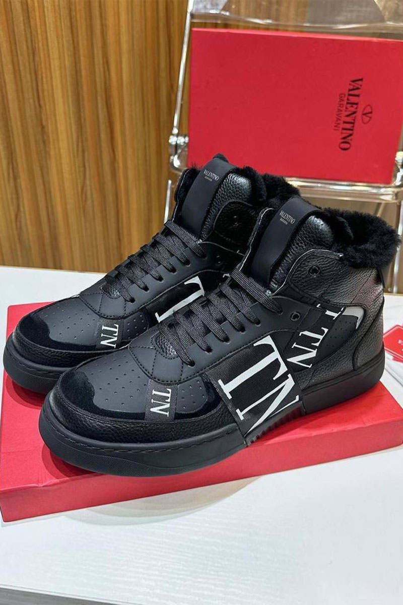Valentino Кроссовки с мехом VL7N high-top 