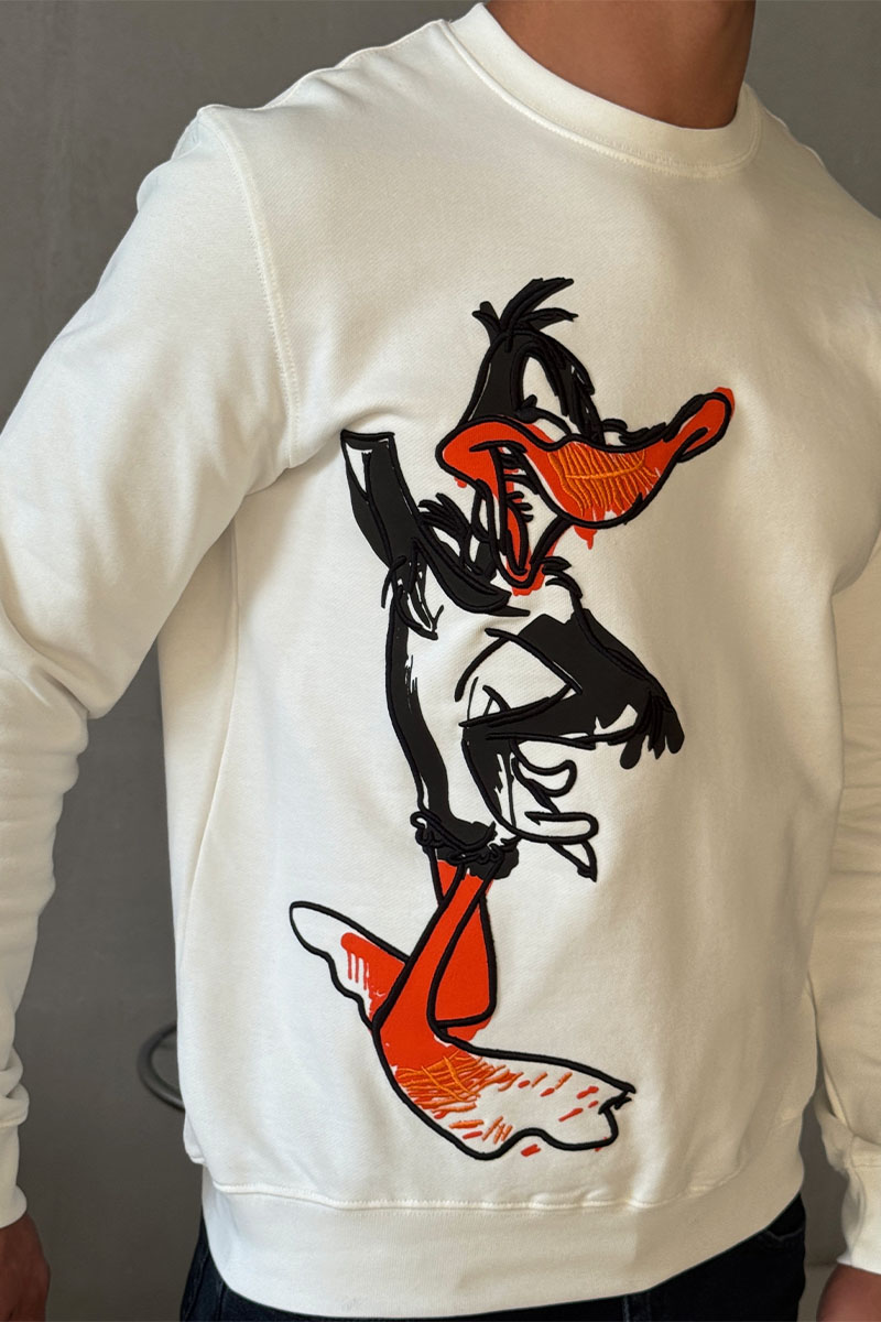 Iceberg Мужской свитшот "Daffy Duck" - White