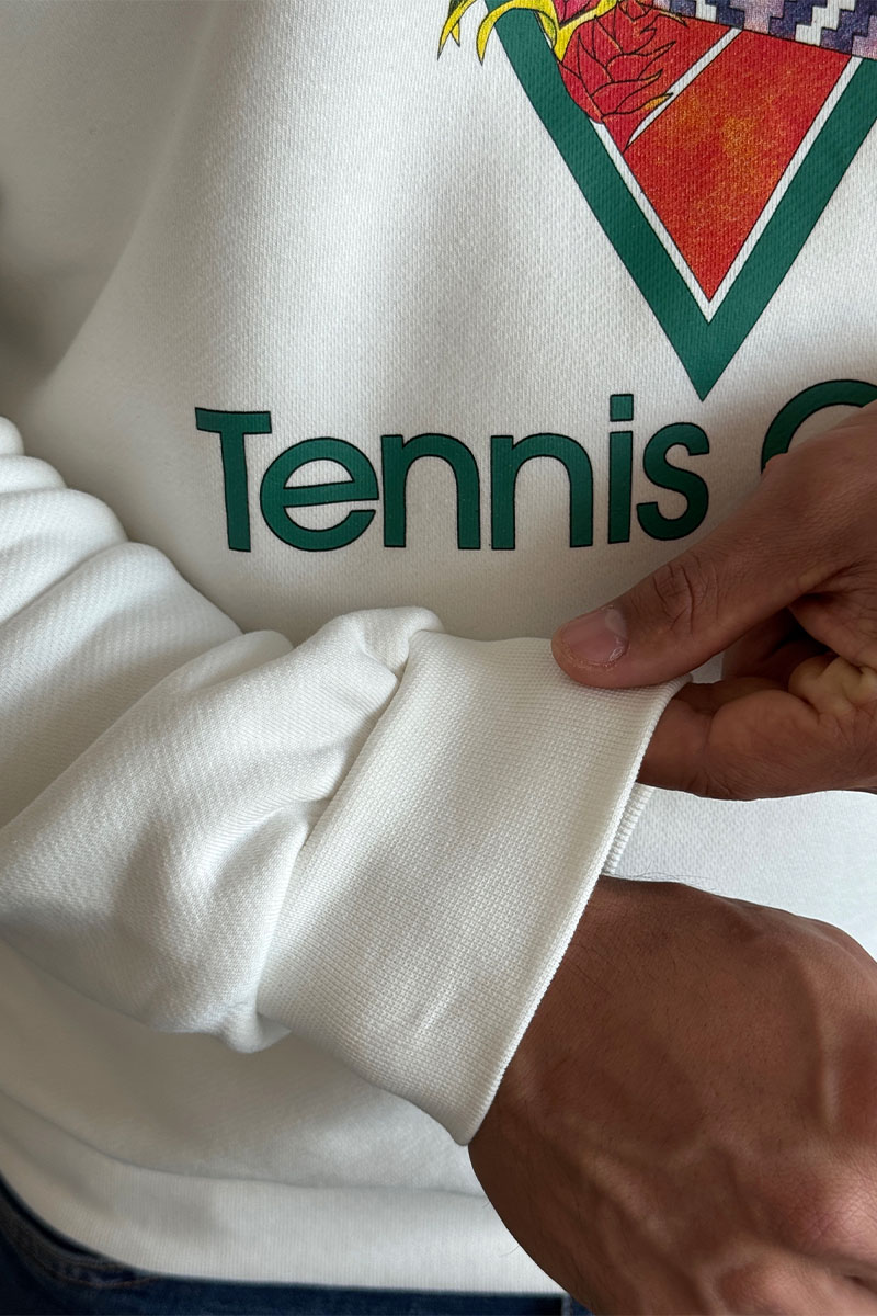 Casablanca Белый свитшот tennis club 