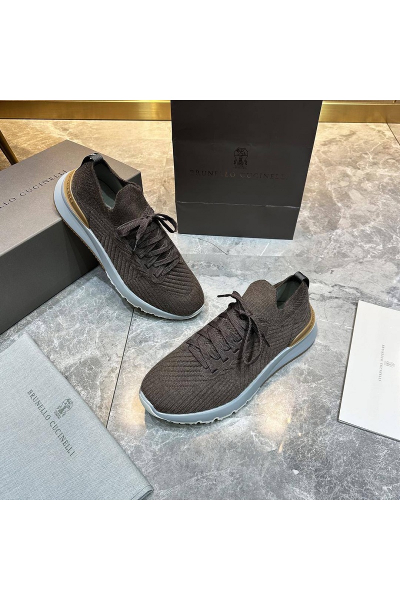 Brunеllо Сuсinеlli Мужские кроссовки knitted - Brown