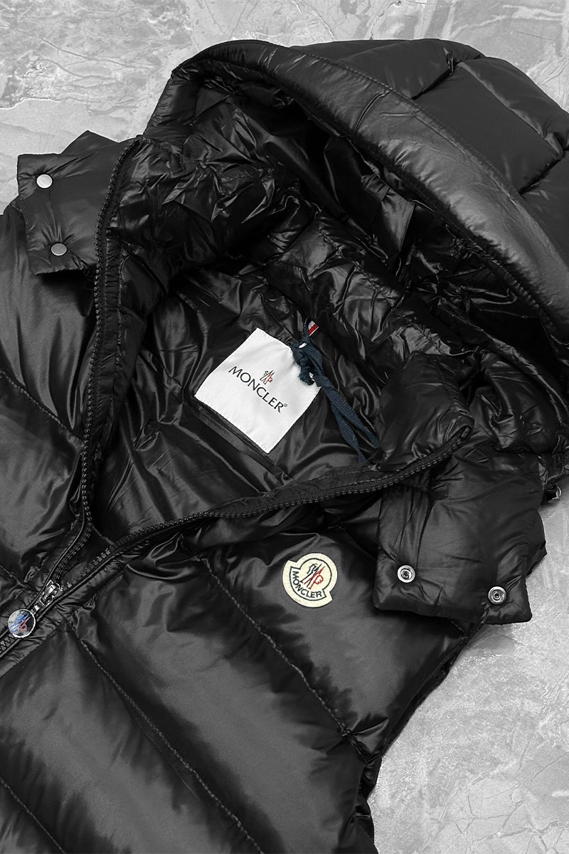 Moncler Мужской жилет logo-patch - Black 